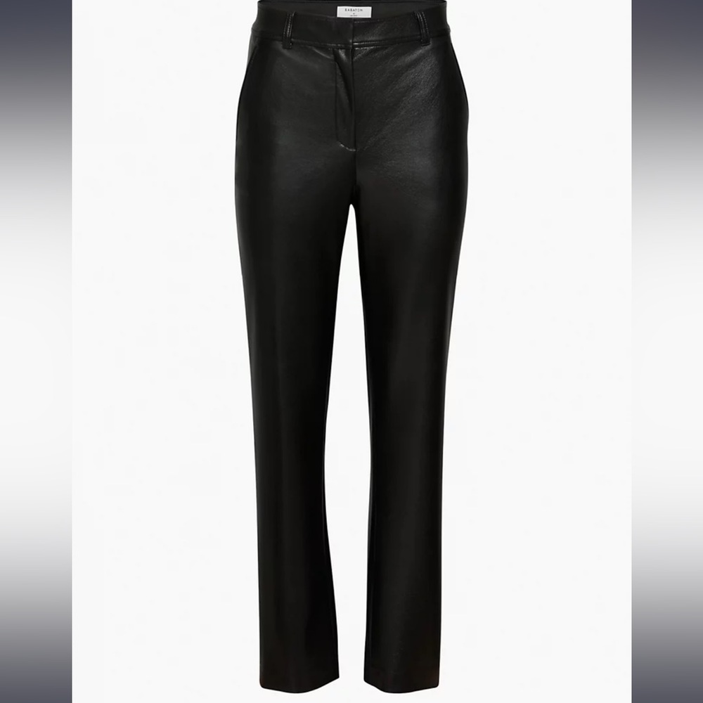 Babaton Vegan Leather Straight pants